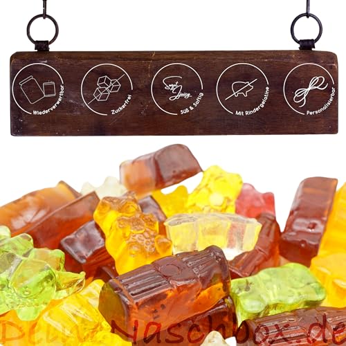 Deine Naschbox | Zuckerfreier Fruchtgummi 2er Mix#1 | 1kg Naschbox