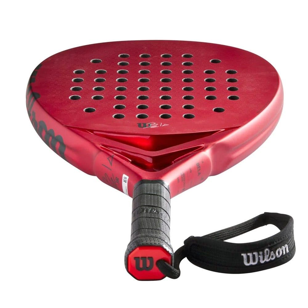 Wilson Raquette de Padel Bela Junior V2, Fibre de Verre/EVA, Rouge/Noir