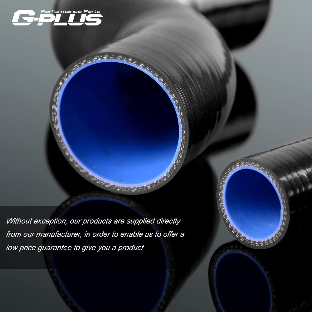 G-PLUS Silicone Intercooler Boost Hose Kit Clamps Compatible With chevrolet GMC 6.6L Duramax LLY 2004-2005 Blue