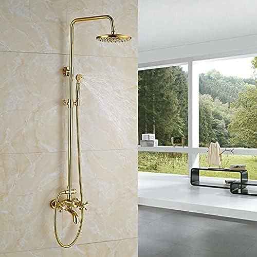 Système de douche dorée anti-calcaire avec mitigeur cascade unique - 4
