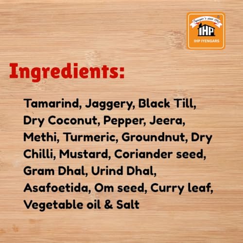 Image of IHP Iyengars Puliogare Masala - Authentic South Indian Tamarind Rice Mix - Pack of 3 (200g Each) - Quick & Easy - No Preservatives