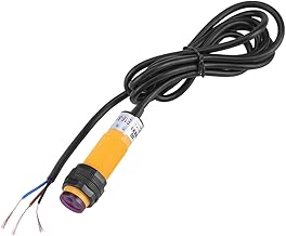 Sensor fotoelétrico de 3 fios DC, interruptor fotoelétrico de 24v PNP sem interruptor, interruptor de sensor fotoelétrico de 3 fios E18-B03P1 IR 5cm a 30cm