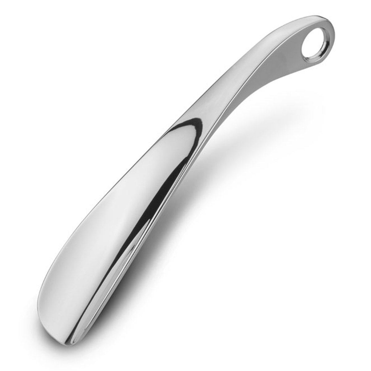 Premium Schuhlöffel versilbert (19x5 cm) – Edler Schuhanzieher Silber-Plated, exzellentes Design, inkl. Geschenkbox