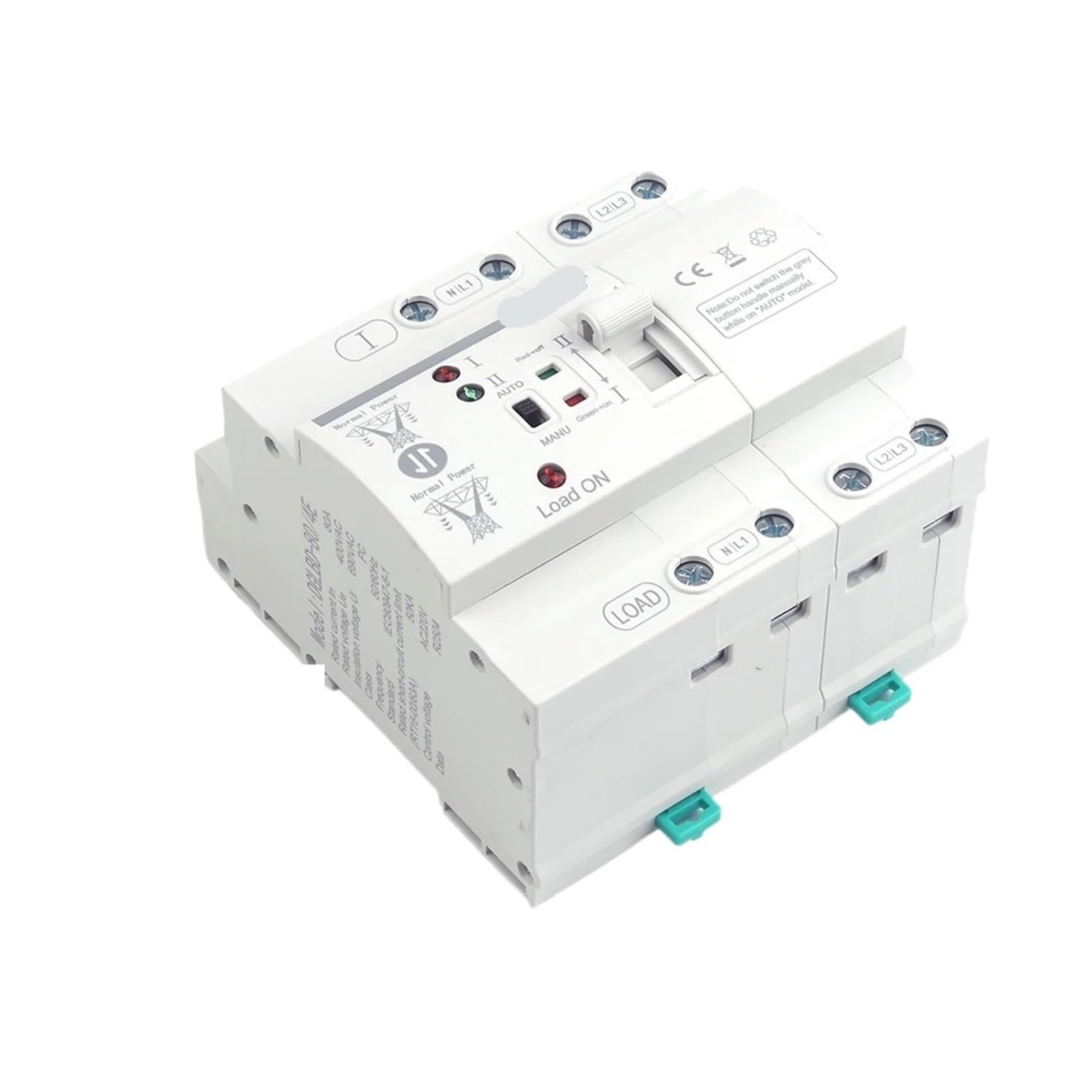Interruttore di trasferimento automatico a doppia alimentazione 4P 80A LN 220/110V piccolo, selettori elettrici, generatore ininterrotto