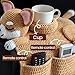 Crochet Cat Sofa Arm Organizer, Cozy Companion Vibes – Handmade Crochet Dog Sofa Organizer 2 Pockets and 1 Mug Holder, Adorable Pet Armchair Remote Storage for Remote, Phone, Treats, Cup(CatBlue)