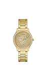 Women's 38mm Watch - Gold Tone Bracelet Champagne Dial Gold Tone Case
