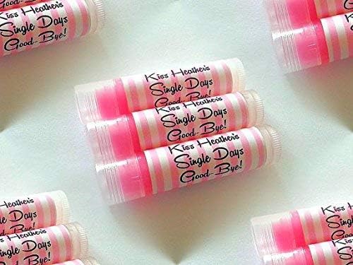 30 Customized Lip Balms - for Birthday, Bachelorette, Baby, Bridal Parties, Wedding, Spa Parties