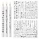 Hongma Kerzentatoo 4PCS Kerzen Tattoofolie Sprüche Glückslicht Kerzentattoos Glück Tattoo Folie Kerzentatoofolie Tatoo Kerzenfolien Tatoofolie Kerzenaufkleber
