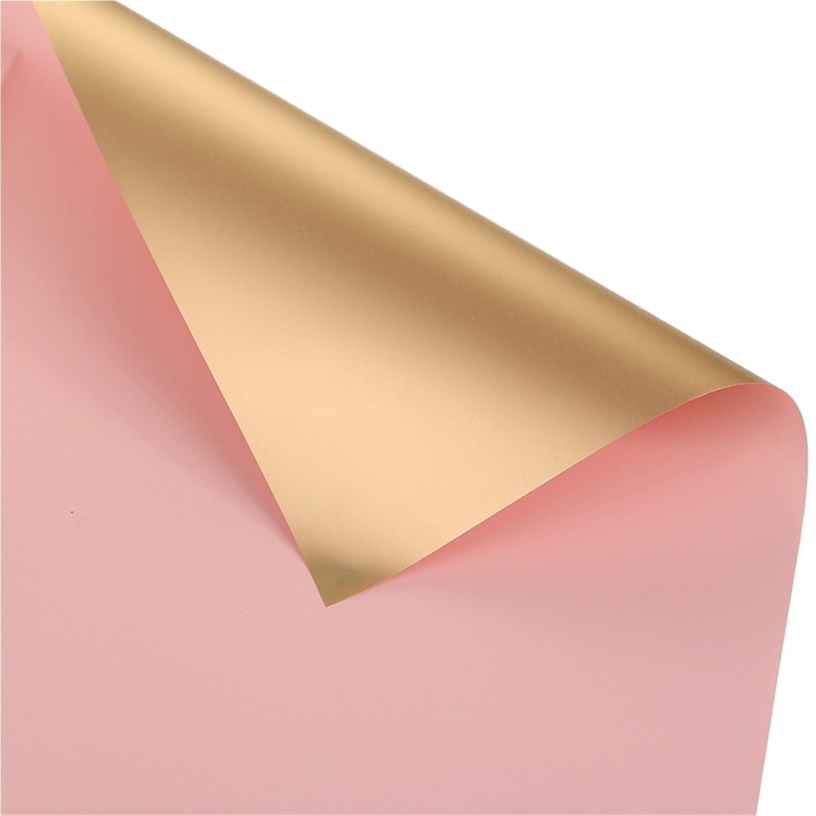 Papel De Regalo 10 unids/set 60 * 60cm papel for envolver flores papel impermeable envoltorio for manualidades decoración de boda Para Festivales(Pink)