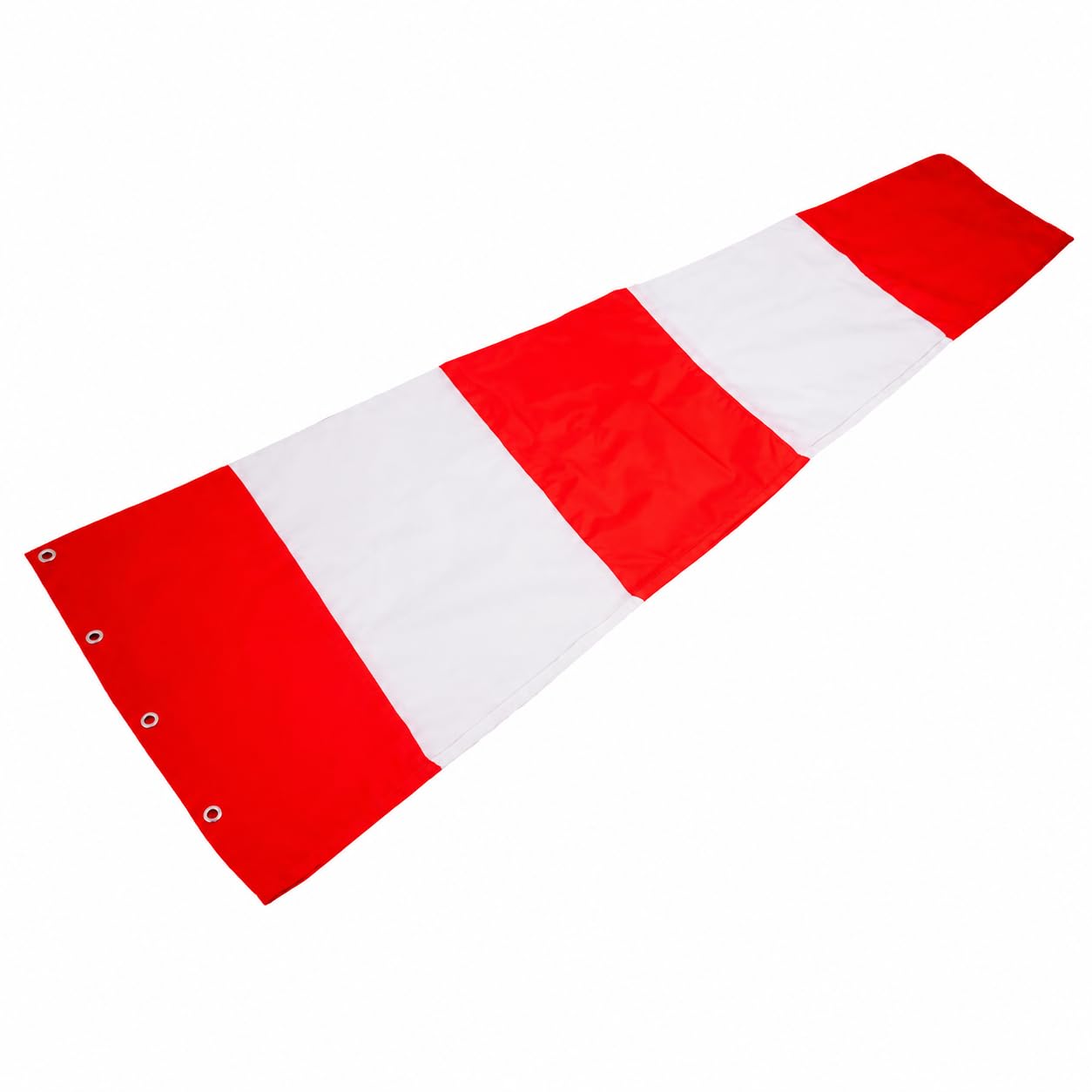 SAFETYZONE® Windsock Indicator For Wind Direction 6 Feet Double Fabric Durable Waterproof Wind Direction Cloth for visibility in night RED & WHITE Colour with 4mm PP rope 3mtr-image-12