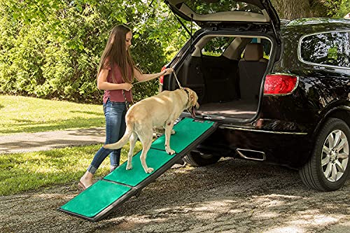 Pet Gear Supertrax Ramps For Dogs And Cats, Maximum Traction Surface, Portable/Easy-Fold (No Tools Required), Built In Handle For Travel, 5 Models, 42-71 Inches Long, Supports 150-200Lbs #TOP1
