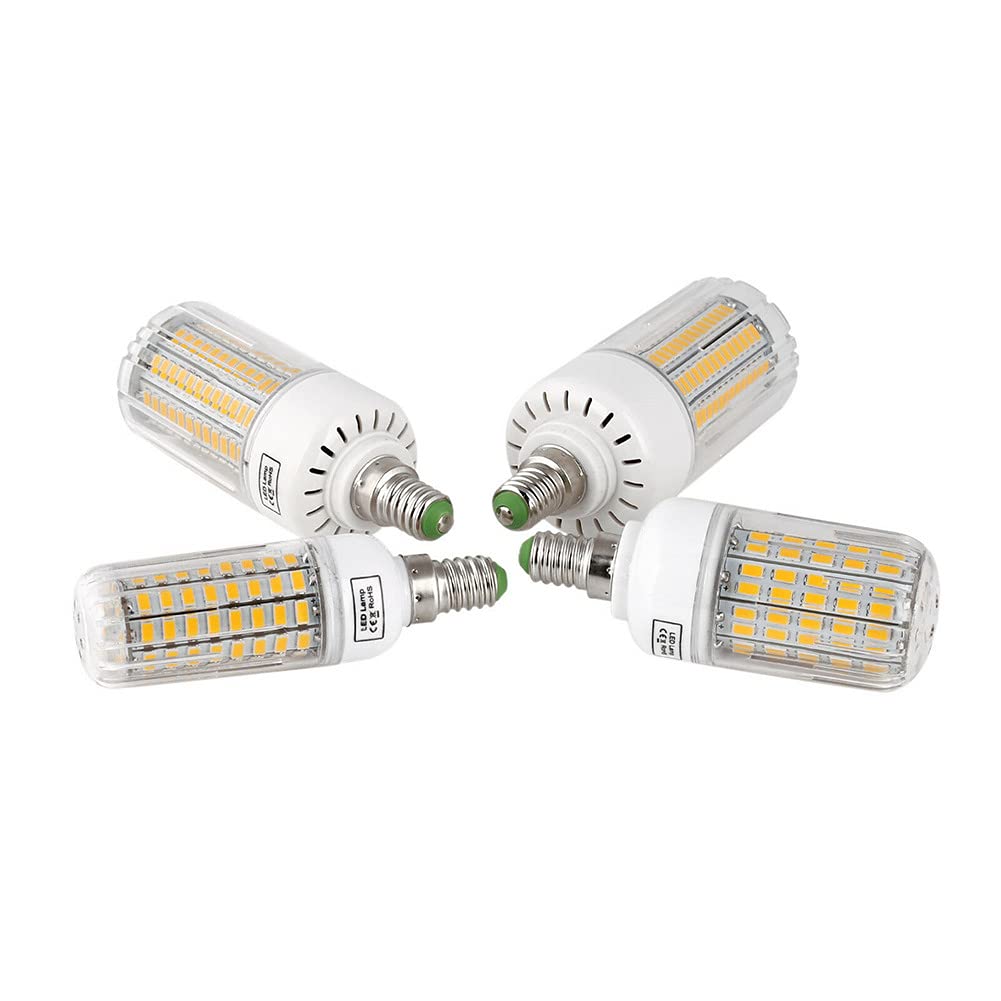 E27 E14 E12 B22 LED Corn Bulb 5730 SMD Light Corn Lamp Incandescent 20W - 160W Cool White (E12,165LEDs 160W)