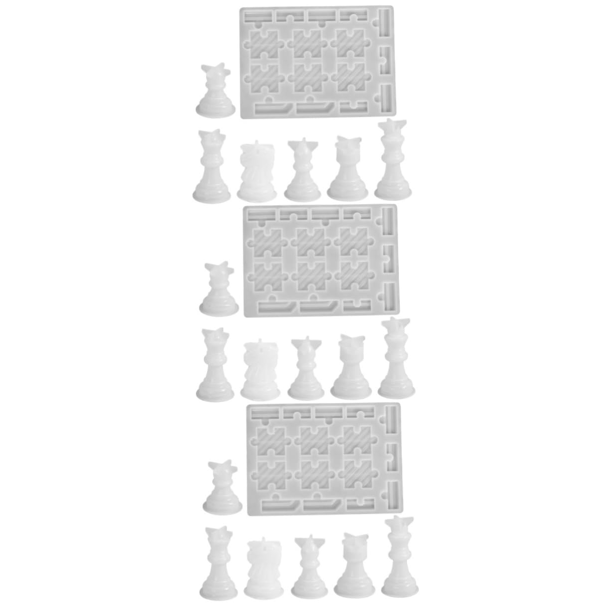 Moulage d'échecs réussi sans raté grâce aux moules époxy Operitacx en silicone blanc souple