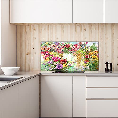 Crédence de cuisine adhésive et dosseret étanche 140x70