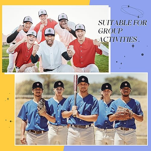 Image of 40 Pack Sublimation Blank Trucker Hat Bulk Wholesale Mesh Baseball Cap for Women Men DIY Hat Bar Party