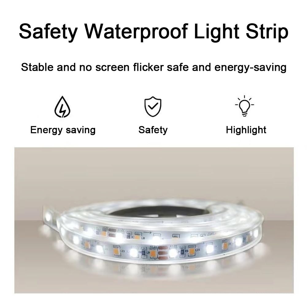 Lustro łazienkowe z podświetleniem LED, z przełącznikiem przeciwmgielnym i dotykowym, nowoczesne półlustro 100 x 50 cm, idealne do dekoracji i oświetlenia Ele Design