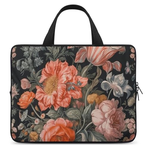 Sac à bandoulière pour ordinateur portable 15 pouces floral pour éviter les chocs