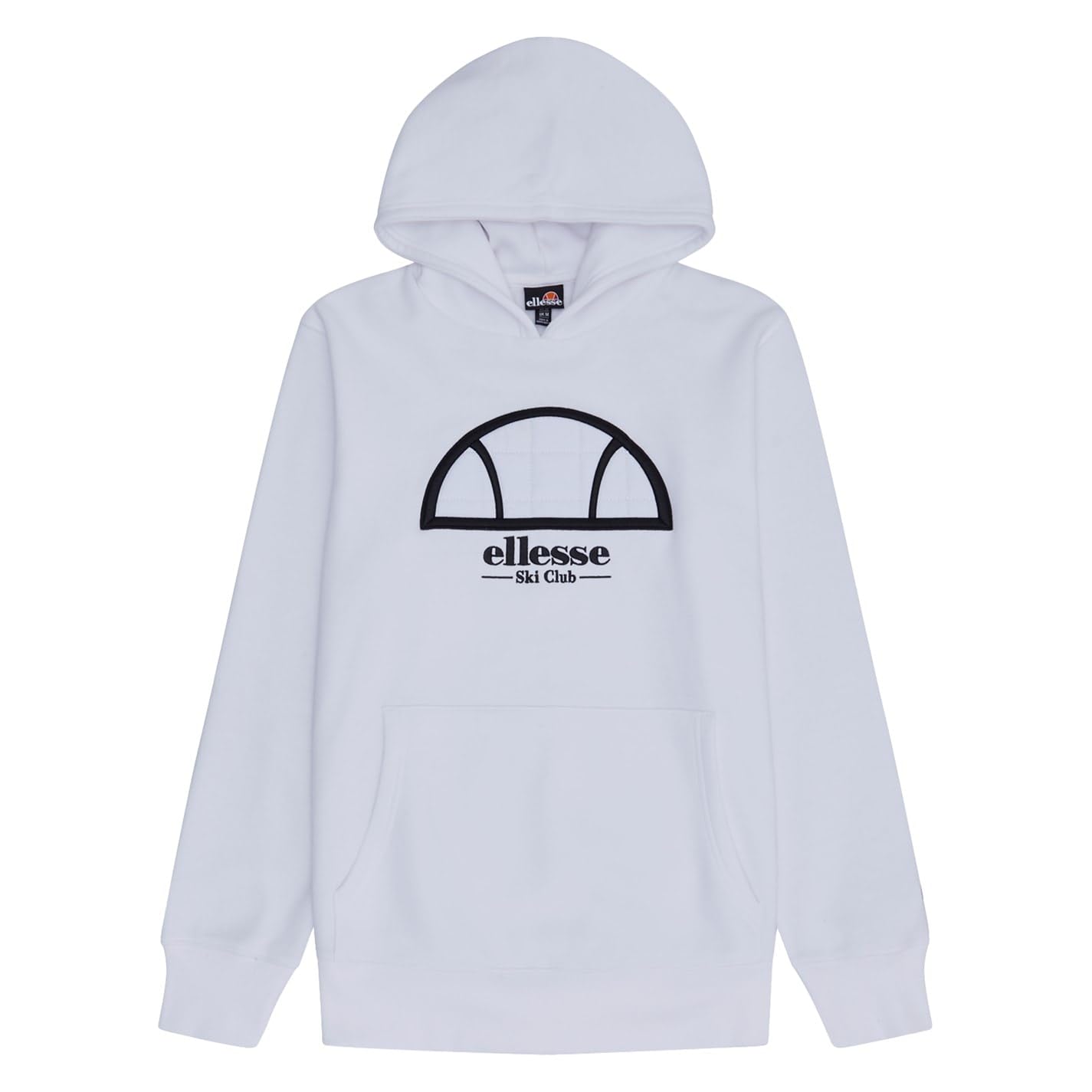 Ellesse Men's White Hoodies, S, Modern Functional Sweatshirt Skiliano