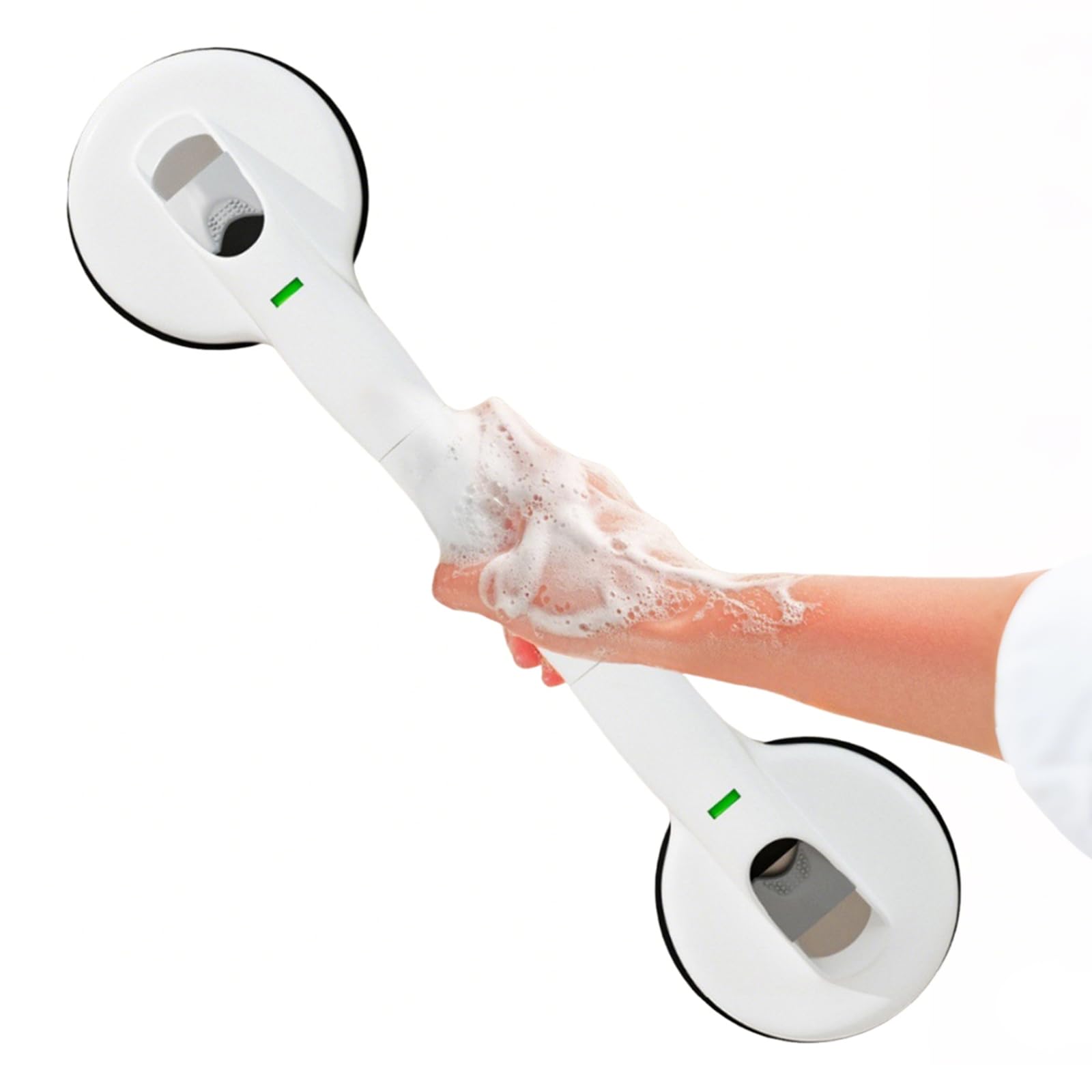 Agarraderas Baño para Mayores, Asa de Seguridad para Baño | con Ventosa, 45 CM Asidero Ducha MAX 150 KG, Asidero de Ducha Seguro y Resistente, Sin Taladrar y Desmontable
