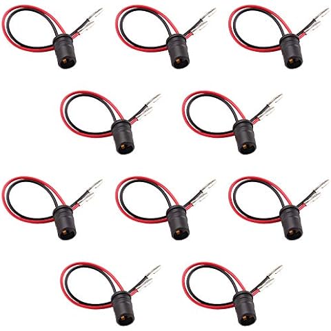 Kinstecks 10PCS T10 LED Socket Holder LED Light Bulb Extension Socket Auto Car Light Rubber Bulb Holder Bulb Lamp Holder for Auto Car Motorcycle Cover