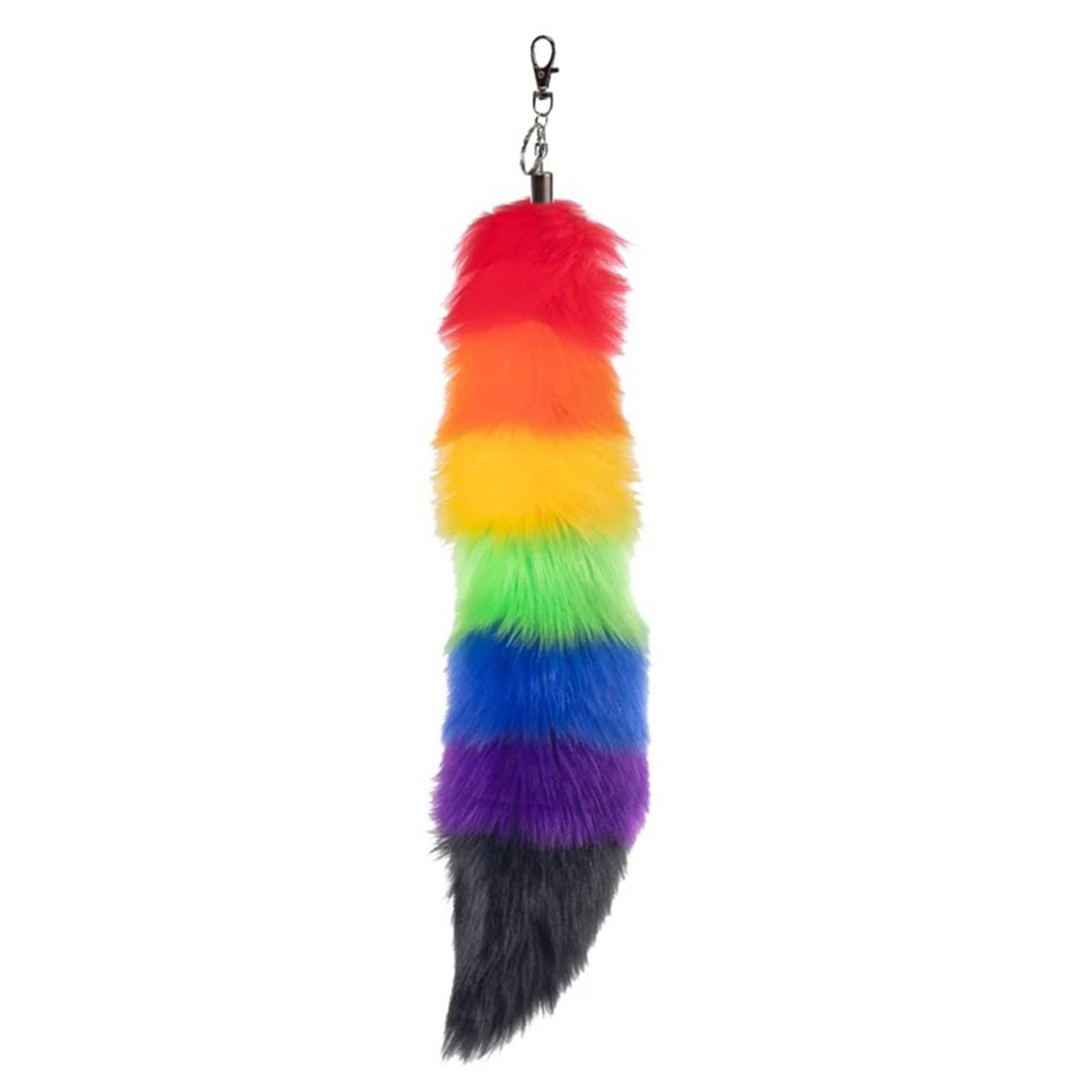 NPXUAMTJ Foxes Tail Keychain Furry Wolf Tail Keyring Cosplays Toy Foxes Costume Bag Hangings Charm Pendant Handbag Accessorise