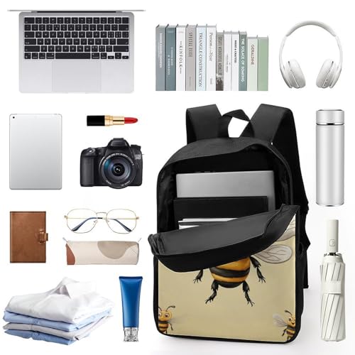 Bee Backpack for Men Women, Heavy Duty Backpack Large Capacity, Durable Lightweight Travel Daypack3