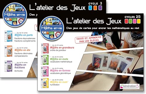 Pack M@THS en-Vie - L'atelier des Jeux (2 Jeux) Cycle 2 et 3