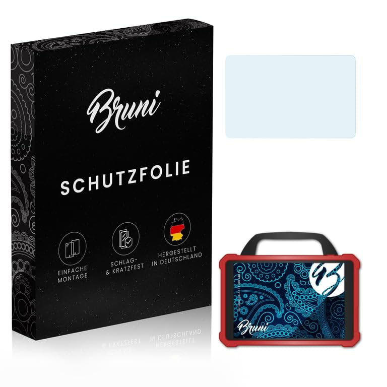 Bruni Película Protectora compatible con Launch X-431 EURO TAB III Protector Película, claro...