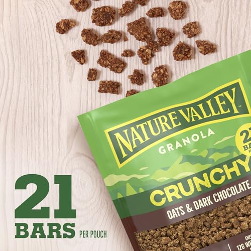 Image of Nature Valley Crunchy Granola, Oats and Dark Chocolate Granola, Resealable Snack Pouch, 16 oz