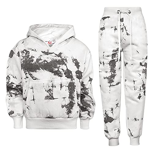 A2Z 4 Kids Kinder Mädchen Trainingsanzug Designer Tie Dye Aufdruck - T.S Crop 311 Black 11-12 Cover