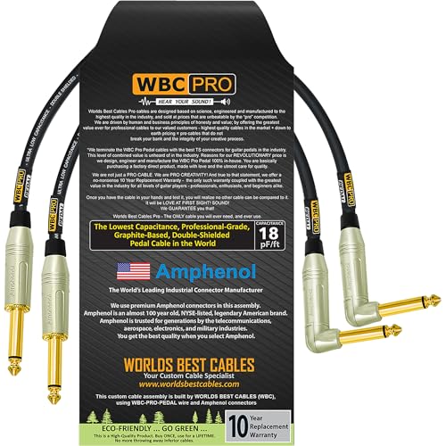 Pédale et câble d'instrument WBC-PRO 18" blindé pour patch effets guitare