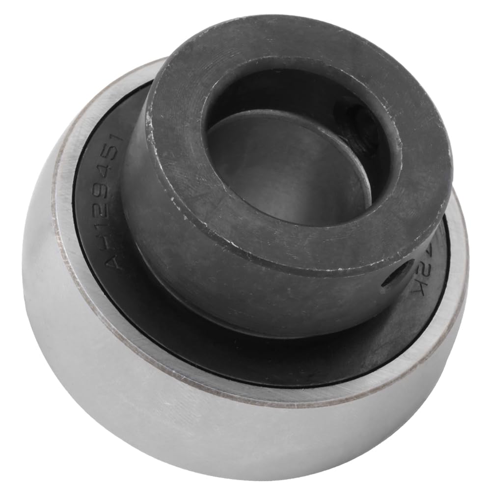 AH129451 - Shoe Drive - Insert Bearing with Collar - 0.984 in Bore - 2.441 in Outer Diameter - 1.843 in Width - 0.7874 in Outer Ring Width - Set Screw Locking, Contact Seals