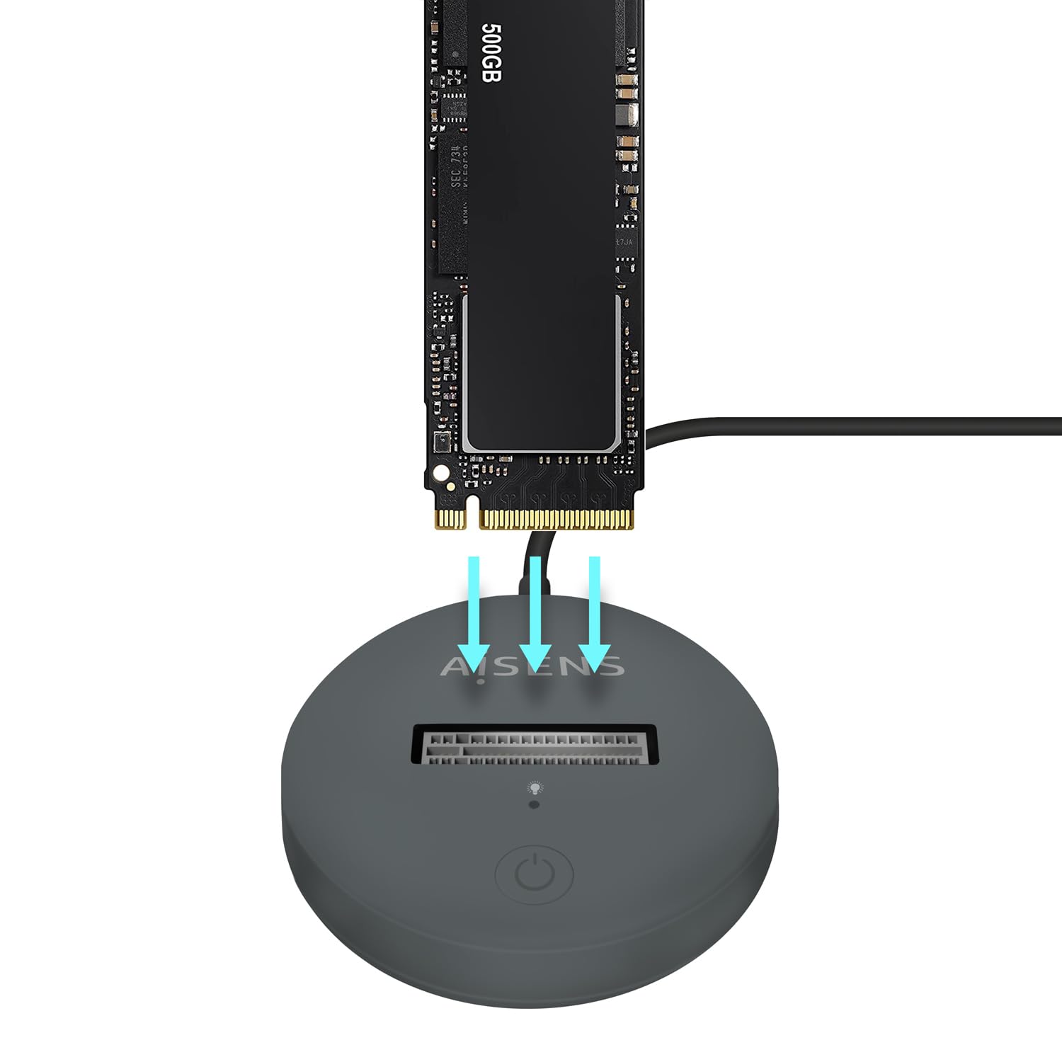 AISENS - ASUC-M2D014-GR - USB-C Dock M.2 (NGFF) Asuc-M2D014-Gr SATA/NVMe A USB3.1 Gen2, Grigio