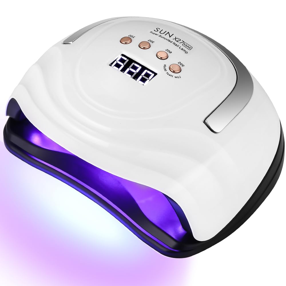 Professionale Lampada UV LED Unghie, 380W 81 sfere di lampada a LEDs, Semipermanente Curare Rapidamente Pedicure Fornetto per Tutti i Smalti, Automatico Sensore per Manicure a Casa e in Salone