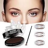 GL-Turelifes 3 Pairs of Seals Eyebrow Stamp with Brow Brush Perfect Eye Brow Power One Second Make...