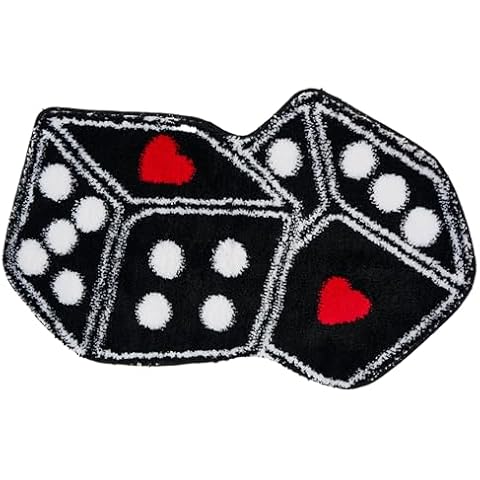 miqna Unique Dice Design Area Rug Cover