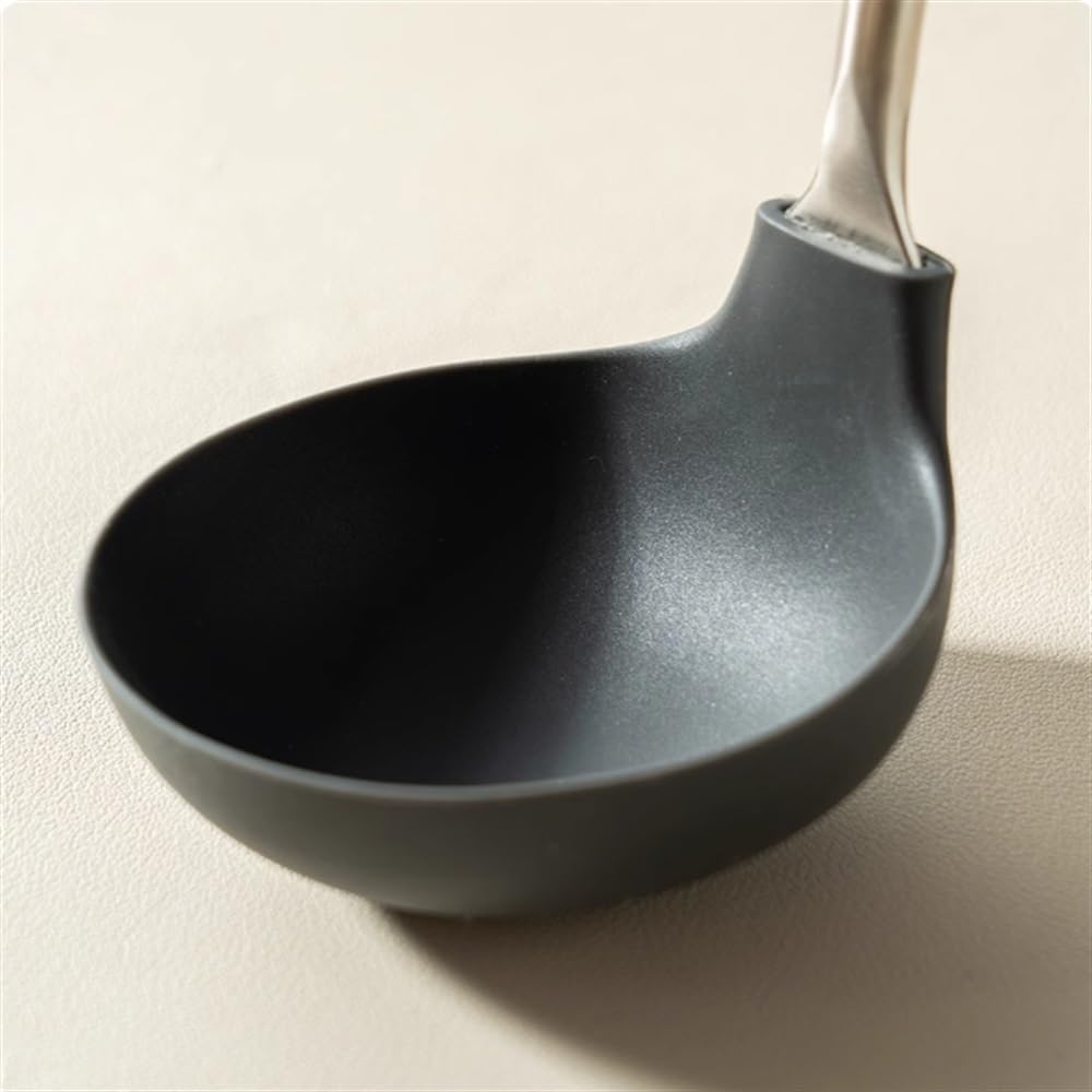 Mestolo Cucchiaio da cucina for porridge con manico in legno Cucchiai per Cucinare
