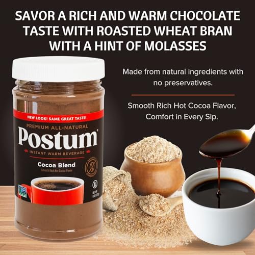 Postum POSTUM_COCOABLEND_7OZ Cocoa Blend Flavor Coffee Substitute Caffeine Free Delight thumb #4