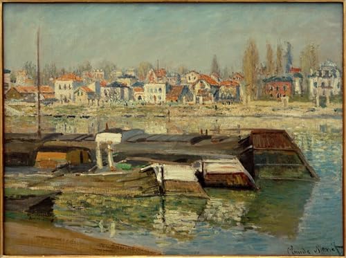 Poster Claude Monet La Seine à Asnières Art Mural Décoration 60x90