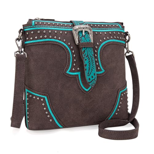 Image of Montana West Western Crossbody Bags for Women Embroidered Denim Collection Purses