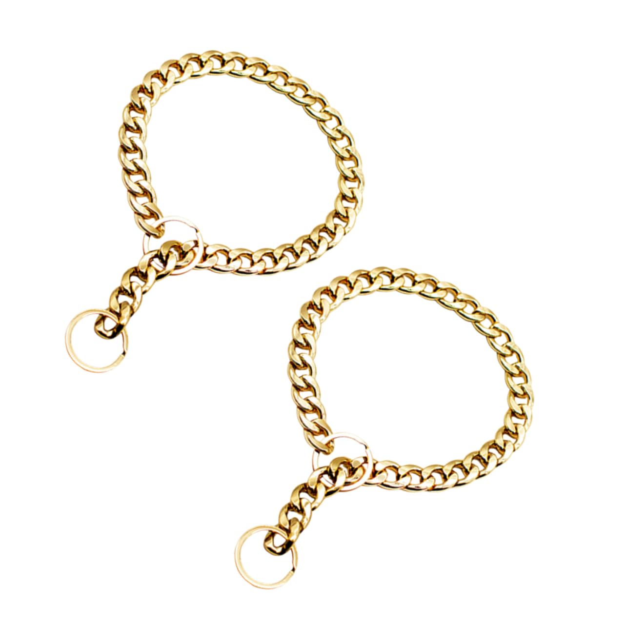 BESPORTBLE Dog Chain Pet Decorative Neck Chain Gold Chain for Dogs Easy On/Off Design