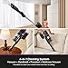 Eureka Cordless Vacuum Cleaner Lightweight, Stick Vacuum Rechargeable for Hardwood, Pet Hair, Black, ReactiClean 410