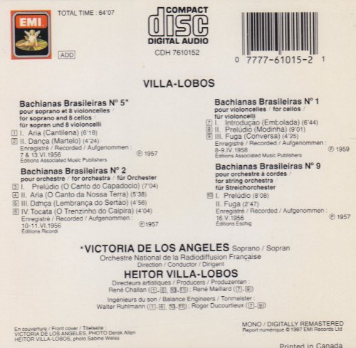 Villa-Lobos: Bachianas Brasileiras 1, 2, 5, 9