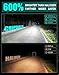 CHOPDARK H4 H19 HS1 9003 HB2 LED Bulbs Small Projector Lens Fog Lamps 110W 30000Lm 6500K White Light for Cars Motorcycles, Pack of 2