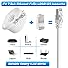 Cat 7 Outdoor Ethernet Cable 200ft Bulk (10 RJ45), SFTP Cat 7 Triple Shielded Ethernet Cable, Heavy Duty High Speed Patch Cables 10Gbps 600Mhz, Direct Burial, Waterproof, UV Resistant for Gaming