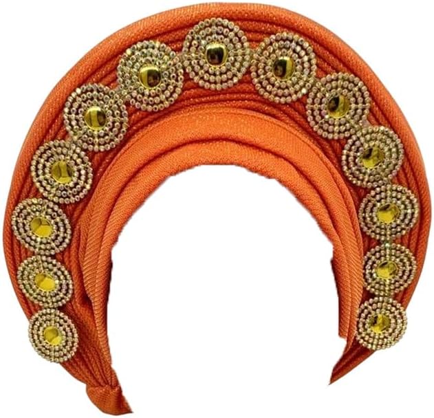 Dvbfufv Nigeria Wedding Party Headwear African Auto Turban Cap Women's Fashion Headwrap