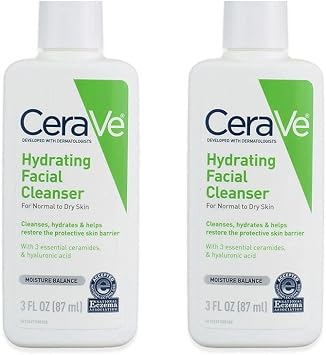 CeraVe, Hydrating Facial Cleanser, Normal to Dry Skin, 3 Fluid Ounce
