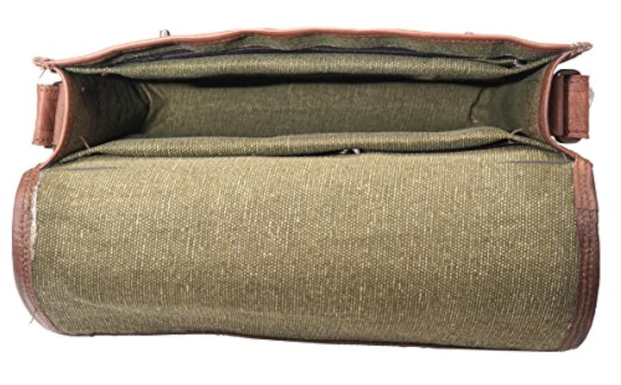 Vintage Handcrafted Unisex Leather Shoulder Messenger Bag