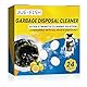 24 Stück Müllabfluss Reiniger und Geruchsentferner Tabletten, Sink and Drain Cleaner für Küche und Bad, Abflussreiniger Extra Stark, Geruchsentfernung, Zitronenduft, 1 Jahr Versorgung