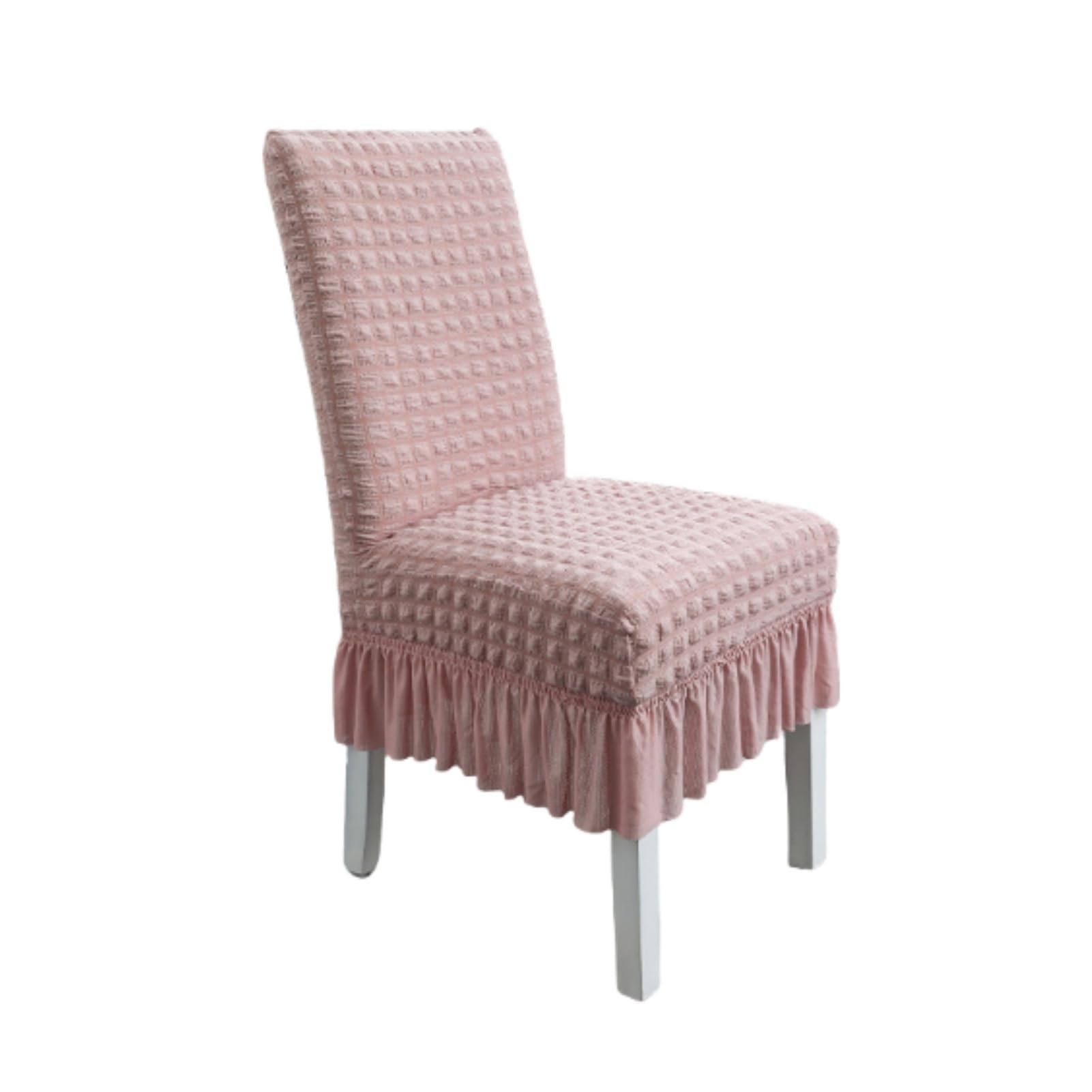 Housse de chaise salle à manger lot de 6 pour décoration extensible rose